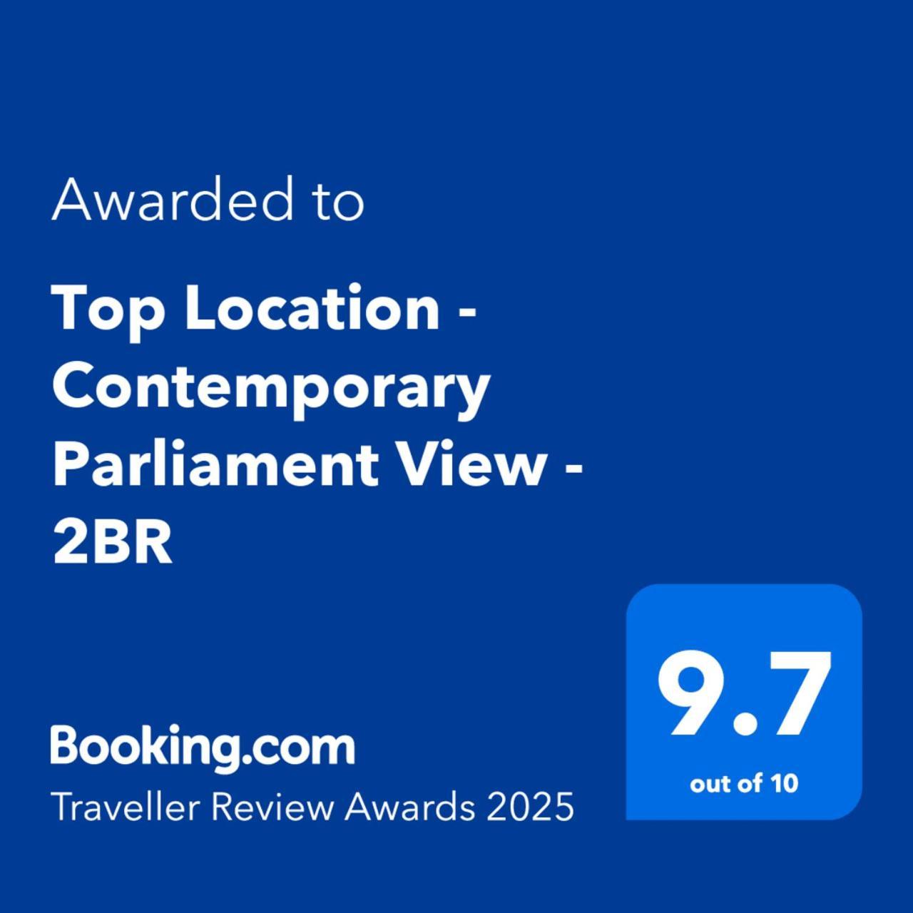 Top Location - Contemporary Parliament View - 2Br Bukarest Kültér fotó